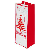 Logo Joyeux sac à vin de Noël (Dos Angle)