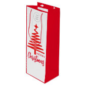 Logo Joyeux sac à vin de Noël (Devant Angle)