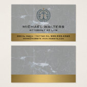 Logo Justice | Marbre et Arrière - plan or (Devant & derrière)