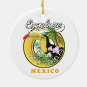 Logo keramisch Ornament Oaxaca Mexico (Achterkant)