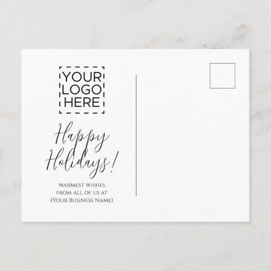 Logo kerst- Briefkaart (Achterkant)