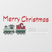 Logo kerst winkel zakelijk op maat gemaakt raamsticker (Vel)