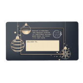 Logo kerstfeestdag Moderne zakelijke verzending Etiket (Voorkant)