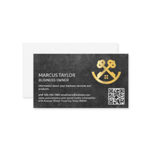 Logo Keys House   Carte de visite de code QR