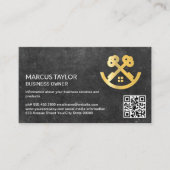 Logo Keys House | Carte de visite de code QR (Devant)