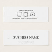 Logo Kledingkleding Hang Label Mini Visitekaartjes (Voorkant /achterkant)