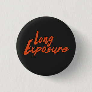 logo-knop met lange blootstelling ronde button 3,2 cm