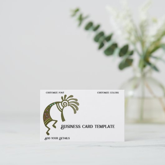 Logo Kokopelli Carte de visite (Debout devant)