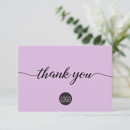 Logo Lavender violet Business Merci client (Debout devant)