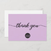 Logo Lavender violet Business Merci client (Devant / Derrière)