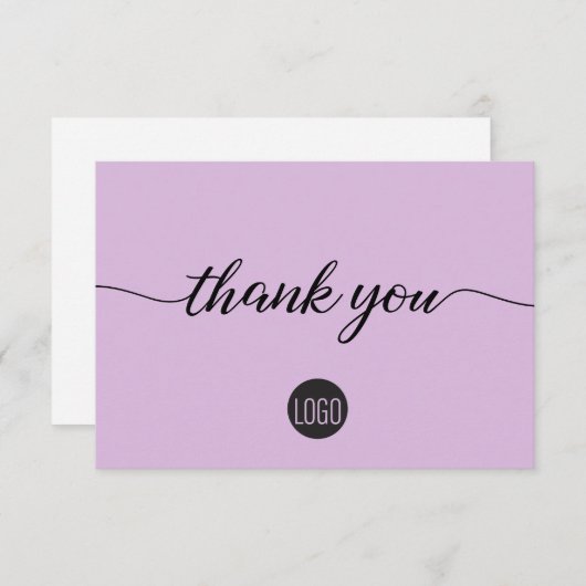 Logo Lavender violet Business Merci client (Devant / Derrière)
