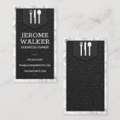 Logo | Lederriem | Marmer Visitekaartje (Voorkant / Achterkant)