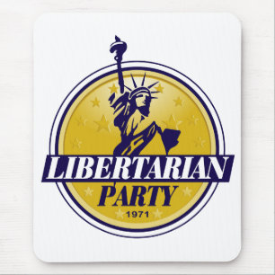 Logo libertariële politieke partij muismat