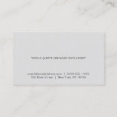 LOGO LIGHTBULB pour Carte de visite ÉLECTRIQUE (Dos)