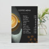 Logo Liste noire Menu Café | Café (Debout devant)