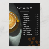 Logo Liste noire Menu Café | Café (Devant)