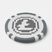 Logo Litecoin LTC 8-Bit | Jetons de Poker (Simple)