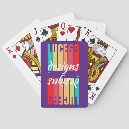 logo "LUCE69 DESIGN" Pokerkaarten (Achterkant)