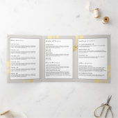 Logo Luxe Faux Gold Peint Circle sur Tan Brochure (Intérieur)