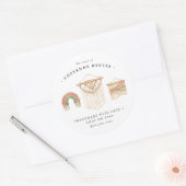 Logo Macramé aquarelle | Stickers professionnels (Enveloppe)