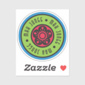 Logo Mah Jongg 1 Sticker en vinyle (Feuille)