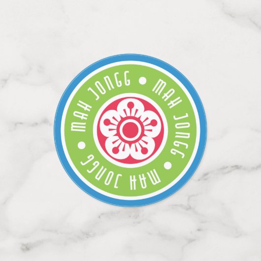 Logo Mah Jongg Confetti (Petit recto)