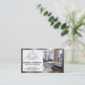 Logo Maisons | Carte de visite intérieur (Debout devant)