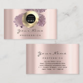 Logo Makeup Artist Hair Nails Floral Roos Abstract Visitekaartje (Voorkant / Achterkant)