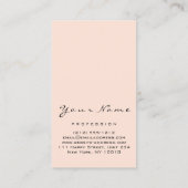 Logo Makeup Manicure Red Nails Blush Visitekaartje (Achterkant)