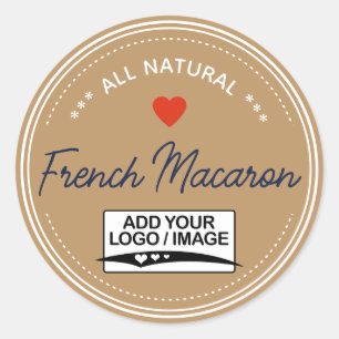Logo manuscrit Étiquette papier Kraft Brown Jar