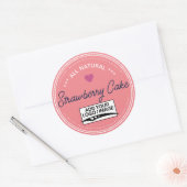 Logo manuscrit Étiquette Raspberry Pink Jar (Enveloppe)