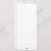 Logo mariage Minimaliste Faux Gold Rim Diner Menu (Dos)