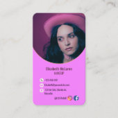 Logo Marque de maquillage moderne Artiste Carte de (Devant)