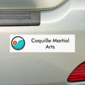 logo, Martiale Arts van Coquille Bumpersticker (Op auto)