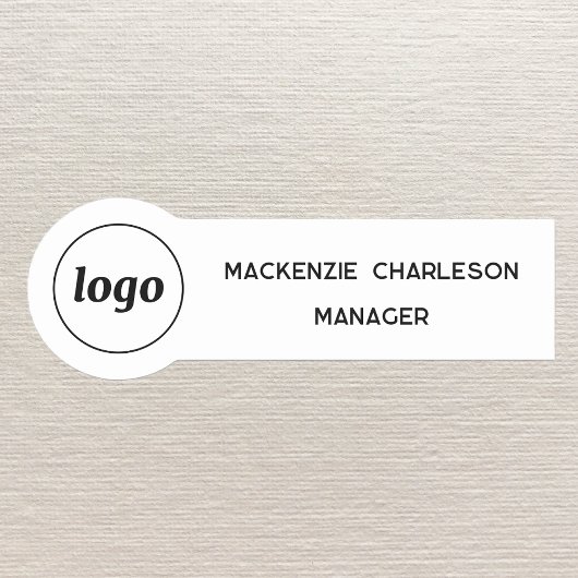 Logo Medewerker Personeel Magnetische of Speld Naa Naamplaatje