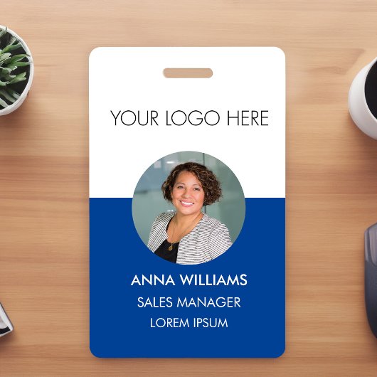 Logo medewerker ronde foto ID Badge
