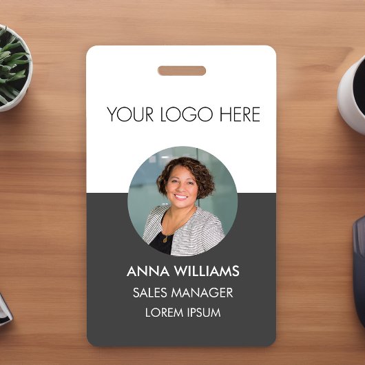 Logo medewerker ronde foto ID Badge