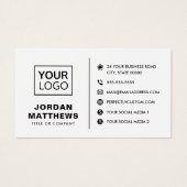 Logo médias sociaux QR code n'importe quel carte d (Devant)