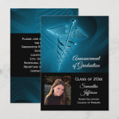 Logo Médicale Photo College Faire-part de diplôme (Devant / Derrière)