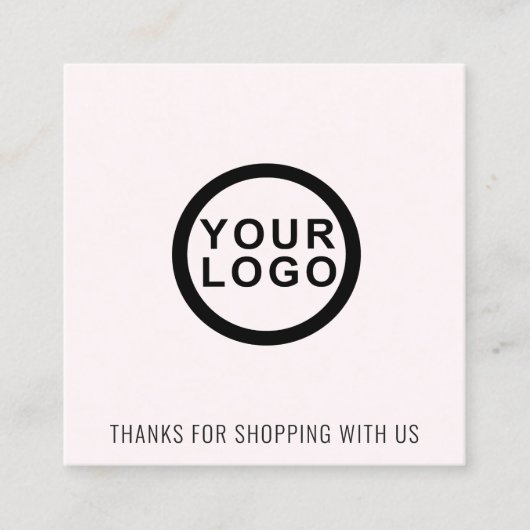 Logo | Merci Carré Carte de visite (Devant)