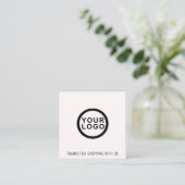 Logo | Merci Carré Carte de visite (Debout devant)