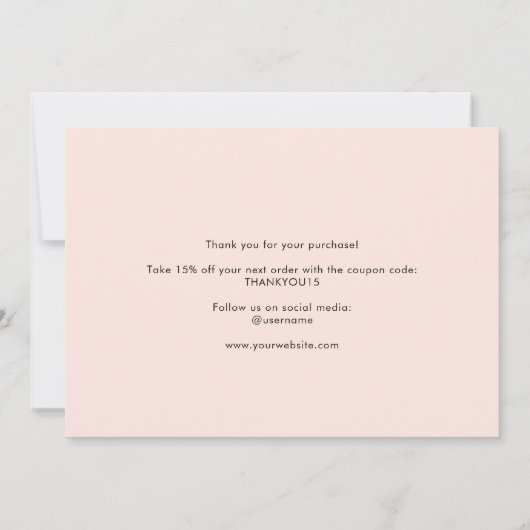 Logo Merci professionnel moderne (Dos)