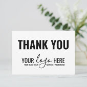 Logo Merci simple de marque d'entreprise (Debout devant)