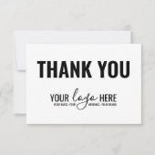 Logo Merci simple de marque d'entreprise (Devant)