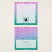 Logo Mermaid Ombre Parties scintillant Écouter la  (Devant & derrière)