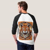 Logo met Bobcat gestileerd T-shirt (Achterkant volledig)