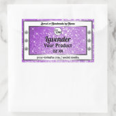 Logo met Paarse muggenzifteretiket Rechthoekige Sticker (Tas)