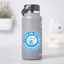 Logo met stevige achtergrond Zakelijke waterfles