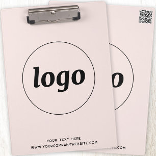 Logo met Tekst en QR Code Business Klembord