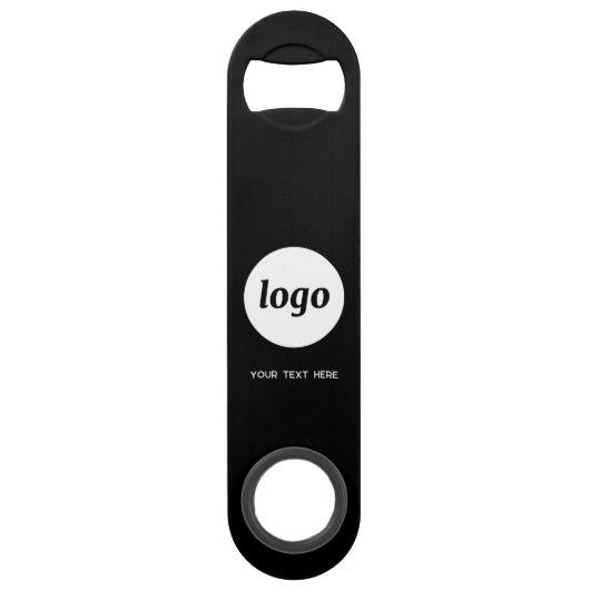 Logo met tekst QR Code Business Speed Flessenopener (Voorkant)